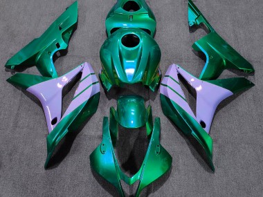 Best Turquoise and Milky Purple Honda CBR600RR Motorcycle Fairings 2007-2008