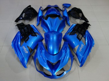 Best Vibrant Blue & Gloss Black Kawasaki ZX14R Motorcycle Fairings 2012-2019