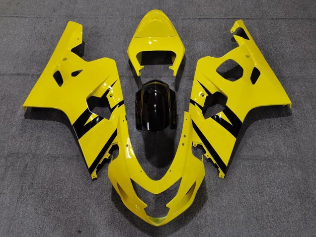 Best Vibrant Gloss Yellow Custom OEM Style Suzuki GSXR 600-750 Motorcycle Fairings 2004-2005 Best Vibrant Gloss Yellow Custom OEM Style Suzuki GSXR 600-750 Motorcycle Fairings 2004-2005