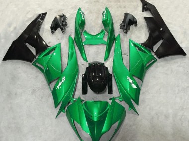 Best Vibrant Green Gloss Kawasaki ZX6R Motorcycle Fairings 2009-2012