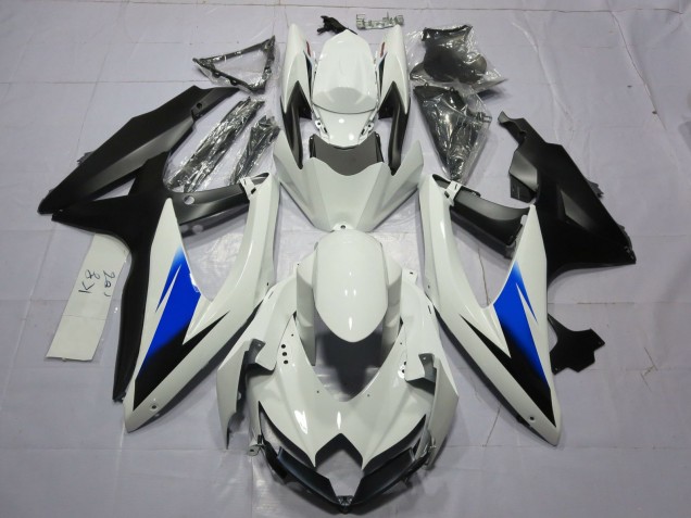 Best White and Black Suzuki GSXR 600-750 Motorcycle Fairings 2008-2010 Best White and Black Suzuki GSXR 600-750 Motorcycle Fairings 2008-2010