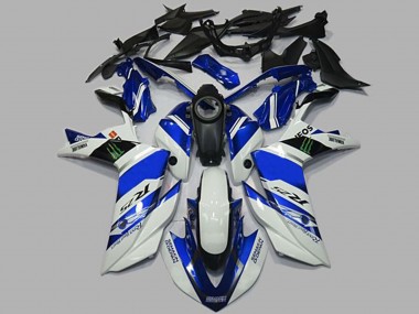 Best White and Blue Yamaha R3 Motorcycle Fairings 2015-2018