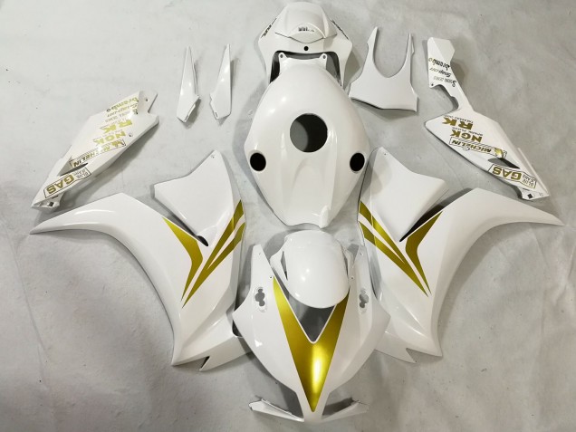Best White and Gold Honda CBR1000RR Motorcycle Fairings 2012-2016 Best White and Gold Honda CBR1000RR Motorcycle Fairings 2012-2016