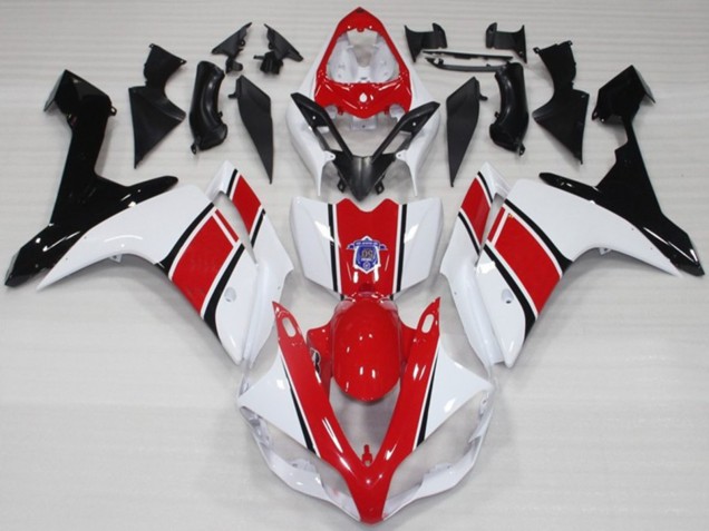 Best White and Red OEM Style Gloss Yamaha R1 Motorcycle Fairings 2007-2008 Best White and Red OEM Style Gloss Yamaha R1 Motorcycle Fairings 2007-2008
