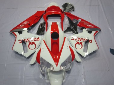 Best White and Red Pramac Honda CBR600RR Motorcycle Fairings 2003-2004