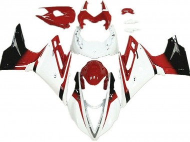 Best White and Red Triumph Daytona 675 Motorcycle Fairings 2013-2016