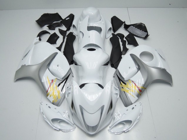 Best White and Silver Suzuki GSXR 1300 Motorcycle Fairings 2008-2019 Best White and Silver Suzuki GSXR 1300 Motorcycle Fairings 2008-2019