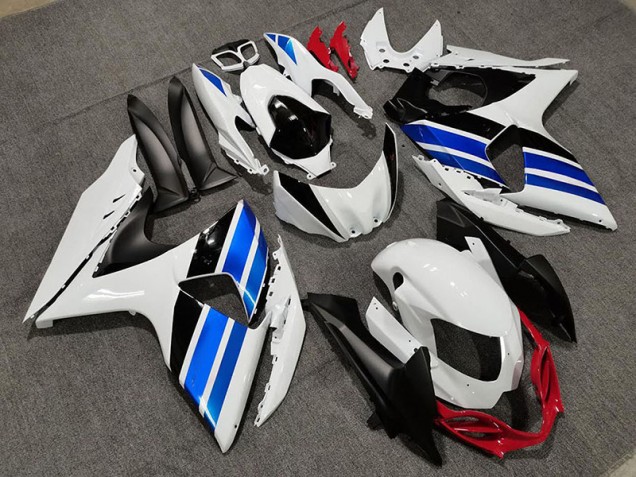 Best White Blue and Red Style Suzuki GSXR 1000 Motorcycle Fairings 2009-2016