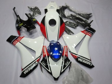 Best White Carrera Honda CBR1000RR Motorcycle Fairings 2008-2011