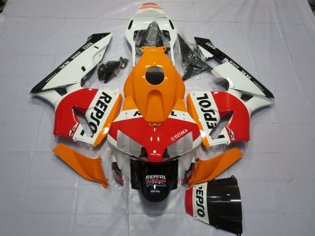 Best White Orange Repsol Honda CBR600RR Motorcycle Fairings 2003-2004 Best White Orange Repsol Honda CBR600RR Motorcycle Fairings 2003-2004
