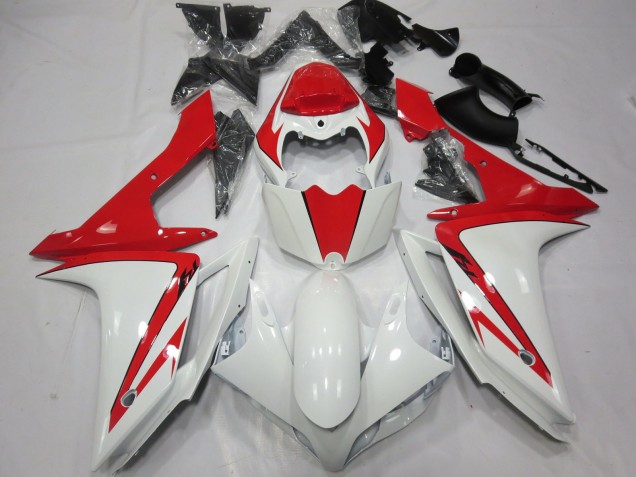 Best White Red custom Yamaha R1 Motorcycle Fairings 2007-2008 Best White Red custom Yamaha R1 Motorcycle Fairings 2007-2008