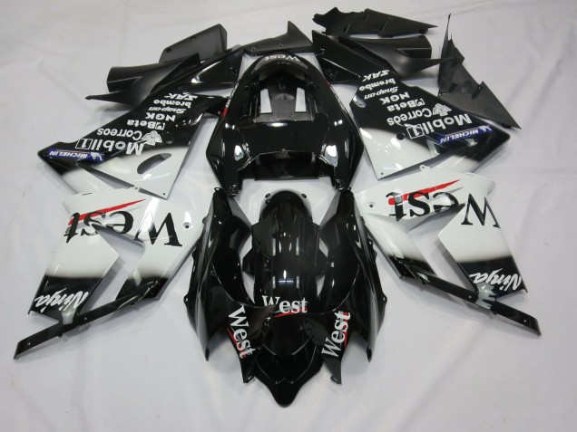 Best White West Kawasaki ZX10R Motorcycle Fairings 2004-2005 Best White West Kawasaki ZX10R Motorcycle Fairings 2004-2005