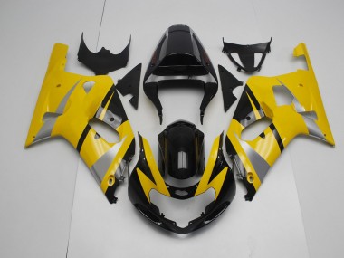 Best Yellow and Black Suzuki GSXR 600-750 Motorcycle Fairings 2001-2003
