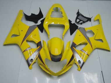 Best Yellow and Silver Suzuki GSXR 1000 Motorcycle Fairings 2000-2002
