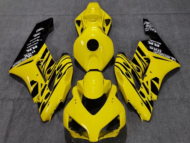 Best Yellow Black Flame Honda CBR1000RR Motorcycle Fairings 2004-2005 Best Yellow Black Flame Honda CBR1000RR Motorcycle Fairings 2004-2005