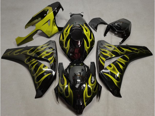 Best Yellow Flame Honda CBR1000RR Motorcycle Fairings 2008-2011 Best Yellow Flame Honda CBR1000RR Motorcycle Fairings 2008-2011