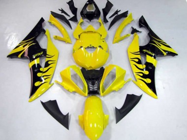 Best Yellow Flame Yamaha R6 Motorcycle Fairings 2008-2016